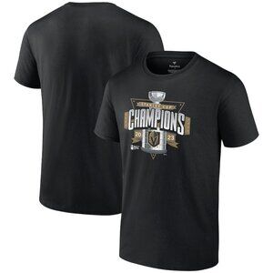 NEW! Vegas Golden Knights Fanatics 2023 Stanley Cup Champions Black T-Shirt - L